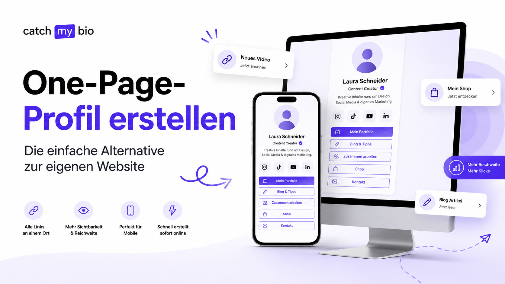 One-Page-Profil erstellen: Alternative zur Website | CatchMyBio